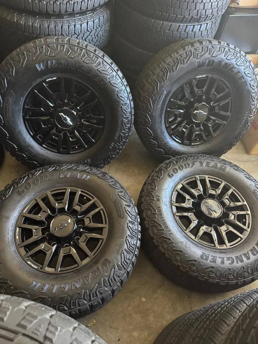 Chevrolet 2500HD ZR2 set wheels and tires at Dfw Takeoffs