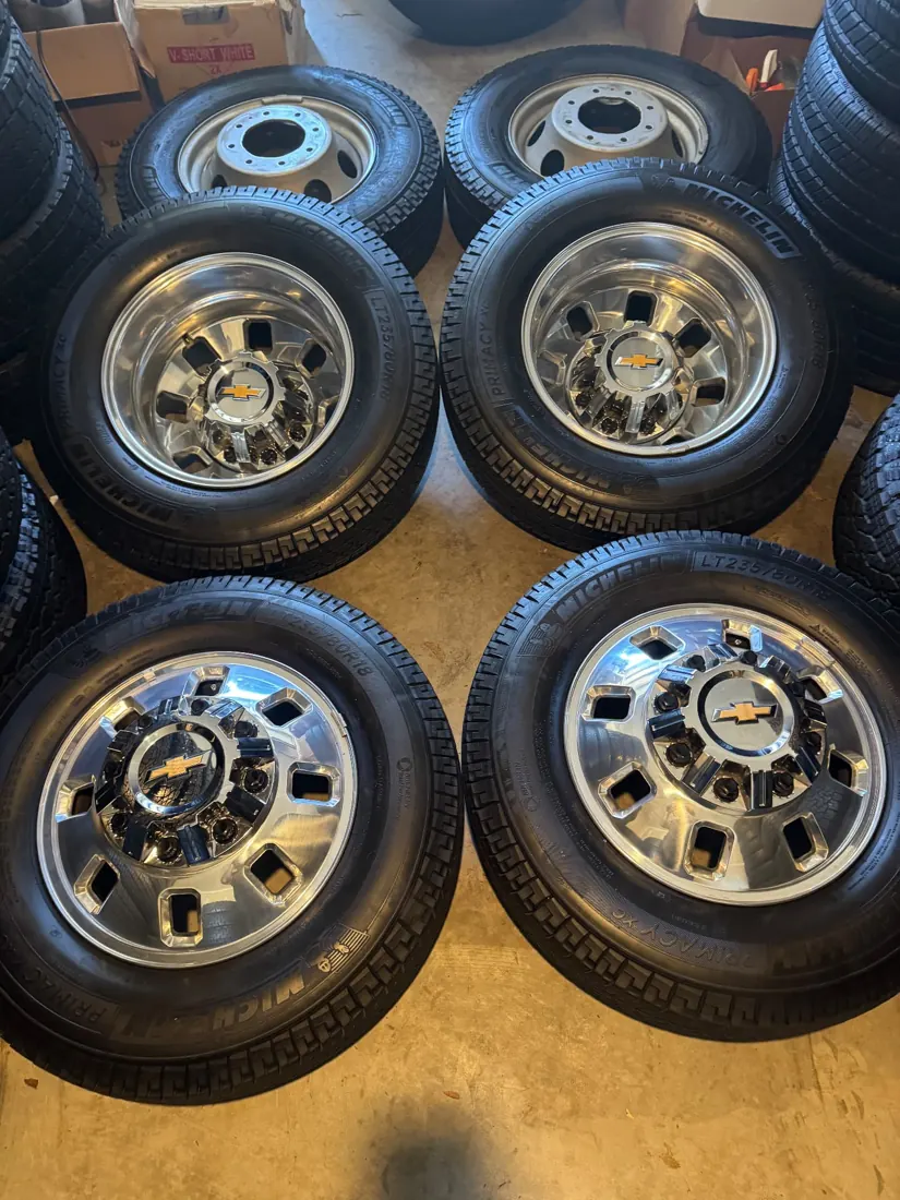 Chevrolet dually set wheels and tires at Dfw Takeoffs